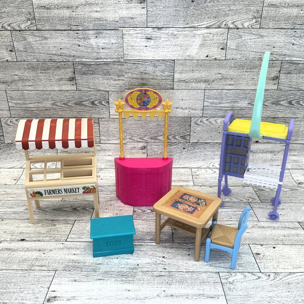 Mattel Barbie 6 PC Chelsea Doll Plastic Furniture Set